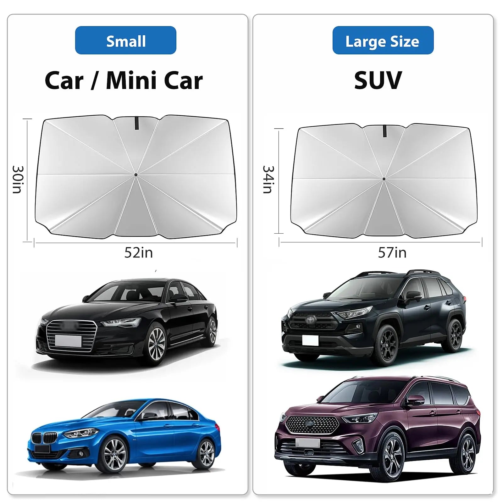 Foldable Car Sunshade Umbrella