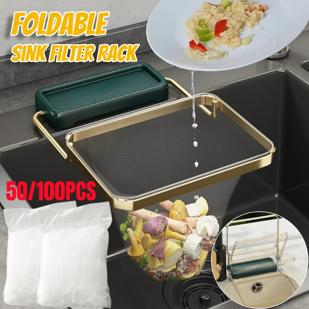 Foldable Sink Strainer Rack