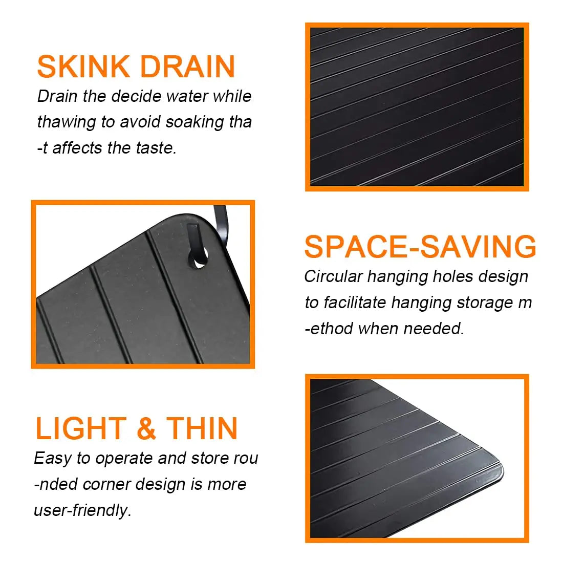 Fast Thawing Defrosting Tray