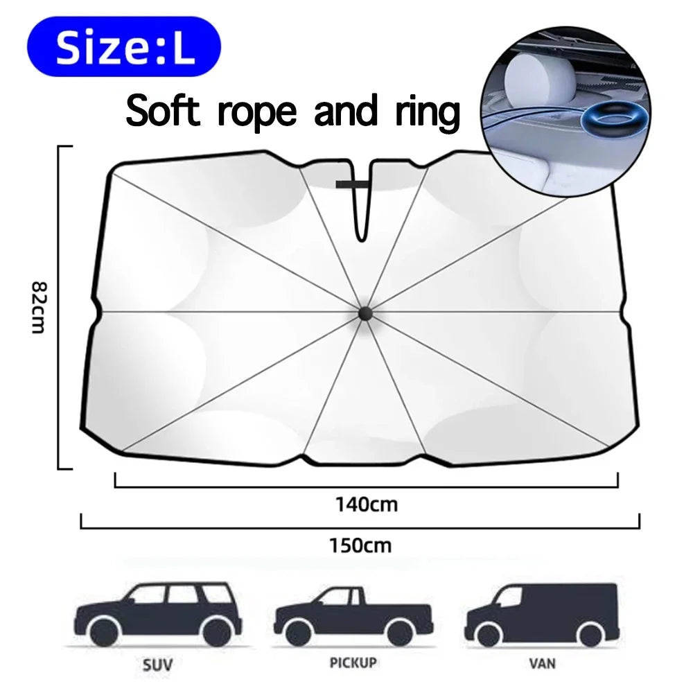 Foldable Car Sunshade Umbrella