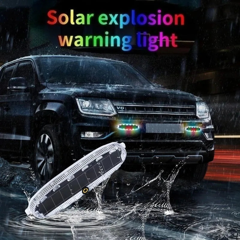 Solar LED Warning Strobe Light