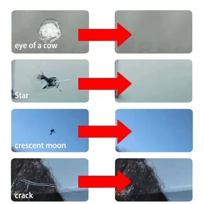 Car Glass Crack Repair Kit